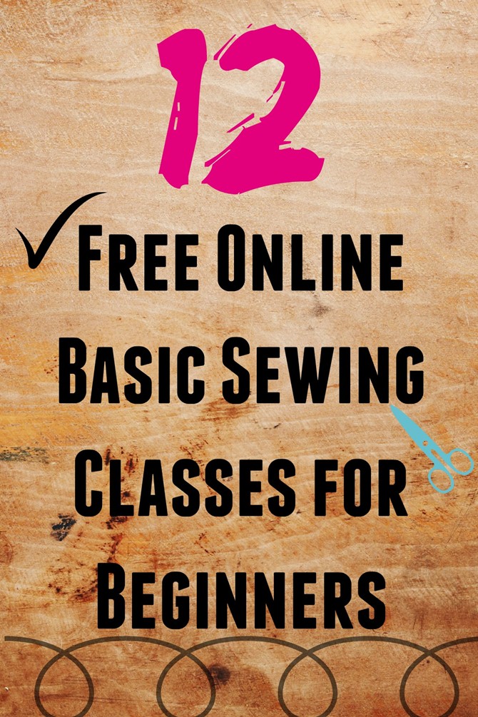 12 Free Online Basic Sewing Classes for Beginners