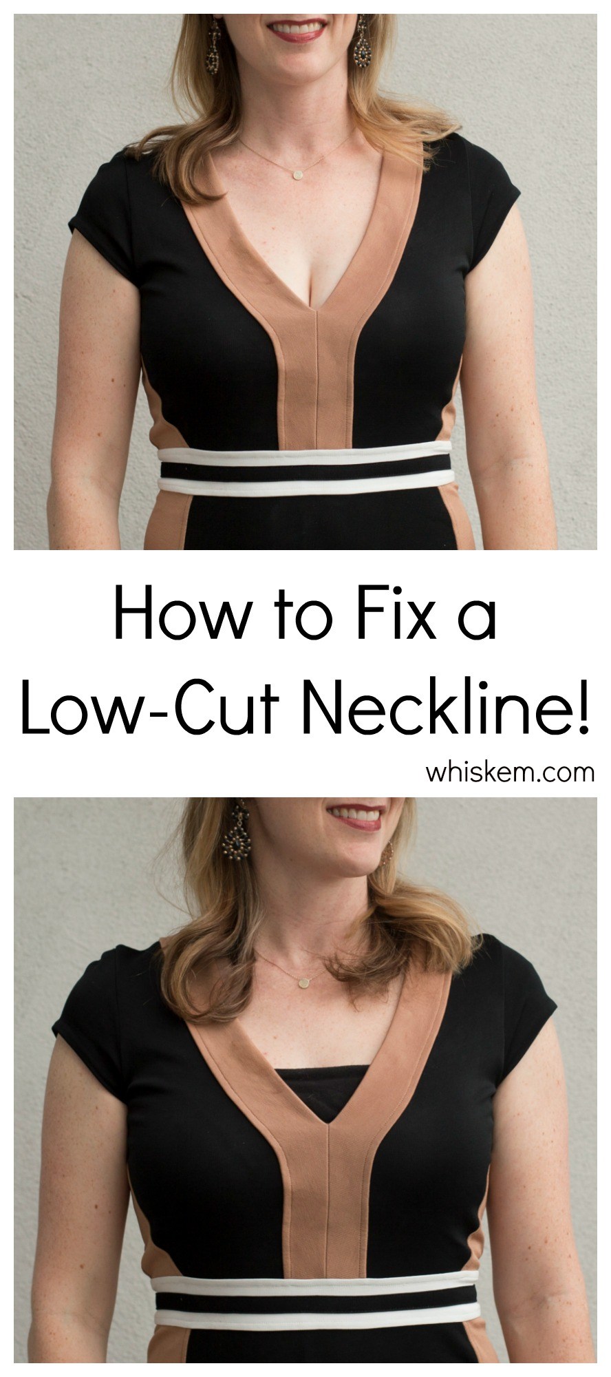 how to cut the neckline of a shirt