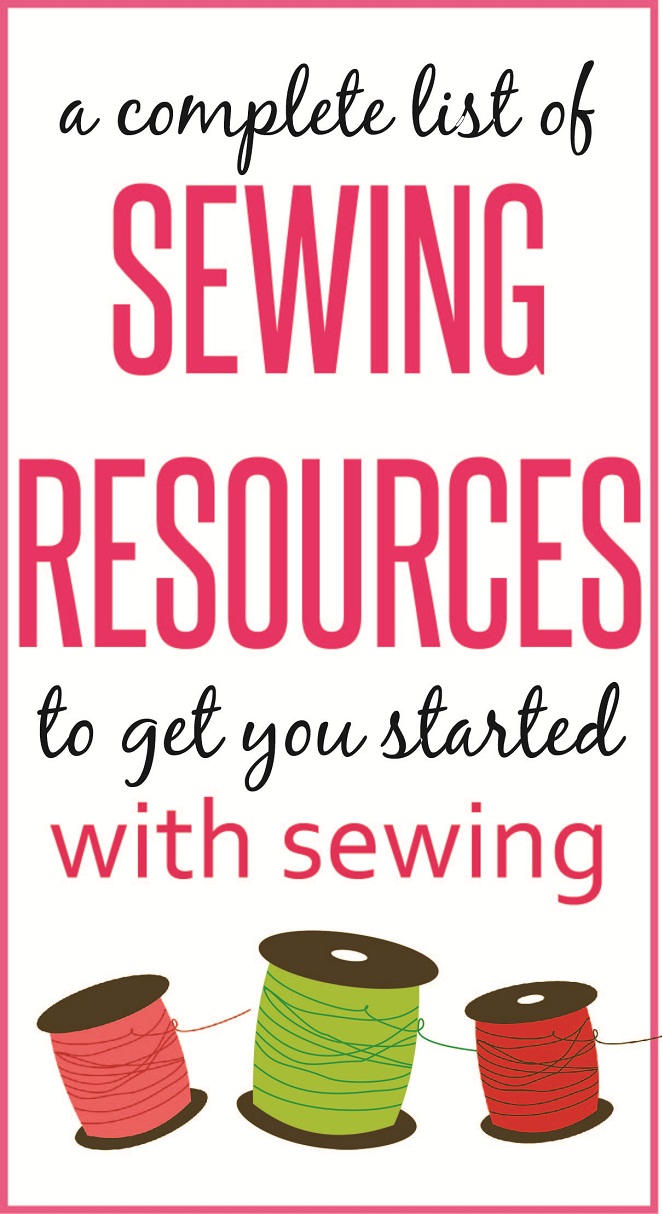 Complete list of sewing resources for beginners on sewsomestuff.com. Want to take up sewing as a new hobby but don't know where to begin? READ THIS POST where I share ALL the sewing resources that a beginner would need to get started with sewing. The list contains links to recommended sewing machines, ONLINE SEWING CLASSES, tips and FREE SEWING PATTERNS. READ NOW!