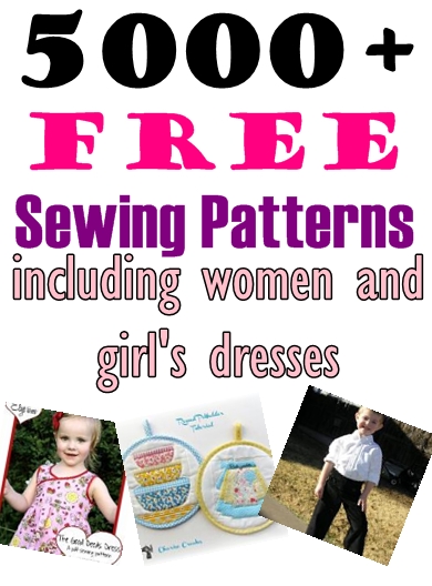 Over 5000 FREE Sewing Patterns Including Women and Girl's Dresses on Craftsy