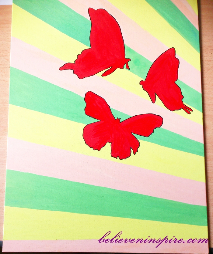 How to create easy canvas art with kids - B+C Guides