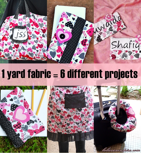 1 Yard Fabric - 6 Different Projects on sewsomestuff.com. What if you just had ONE yard of fabric? Can you imagine all the things you could sew with it? Well, there are a lot of them but in  this  post I have 6 of the things I made from just one gorgeous fabric. Check them all out in this post.