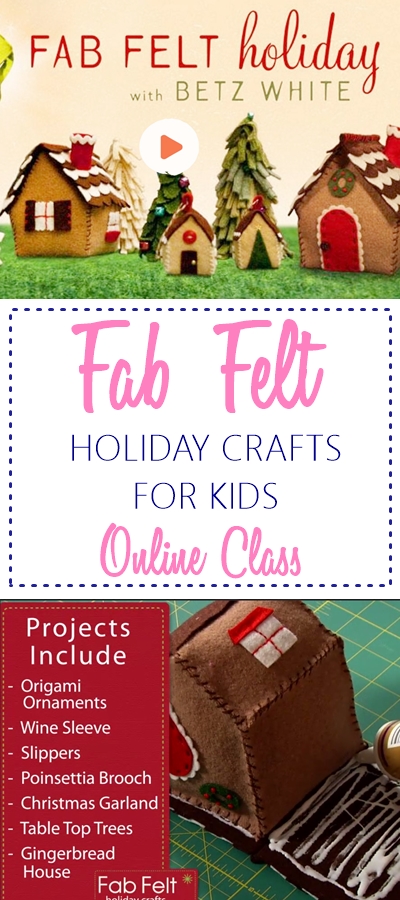 Fab felt holiday craft class for kids. CHECK OUT NOW!