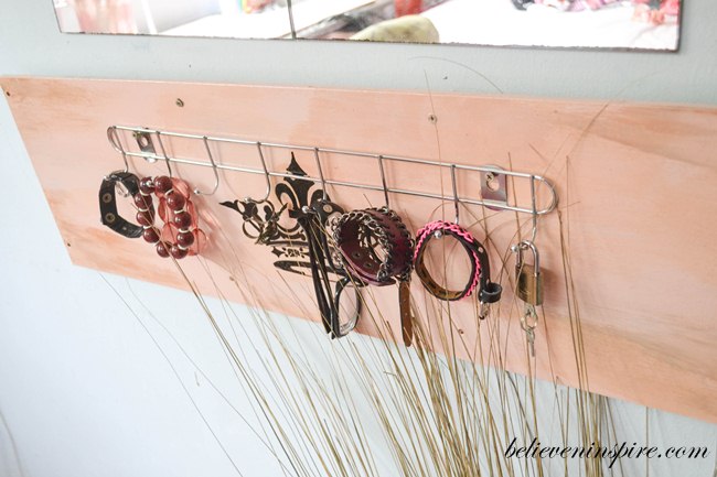 How to - Turn Old Shelf To Jewelry Holder 