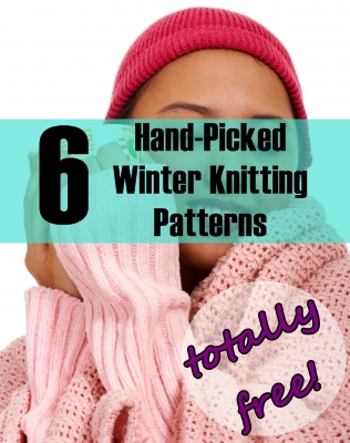 6 totally FREE hand-picked knitting patterns for winter. Click image for more info. #patterns #crochet #knitwear