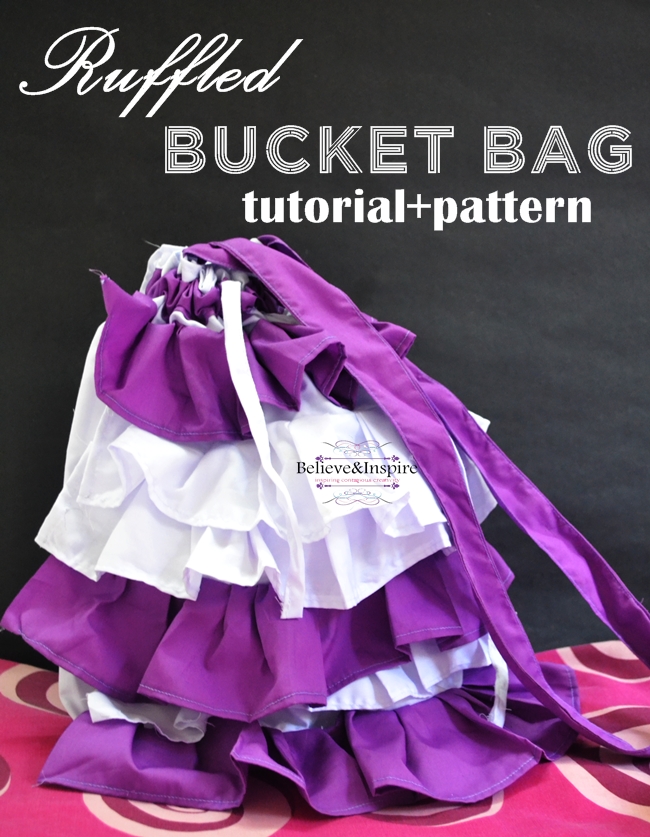 DIY Ruffled Drawstring Bags Tutorial