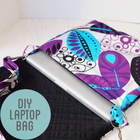 Laptop bag - 6 Must Sew Things for 21st Century Girl on believeninspire.com