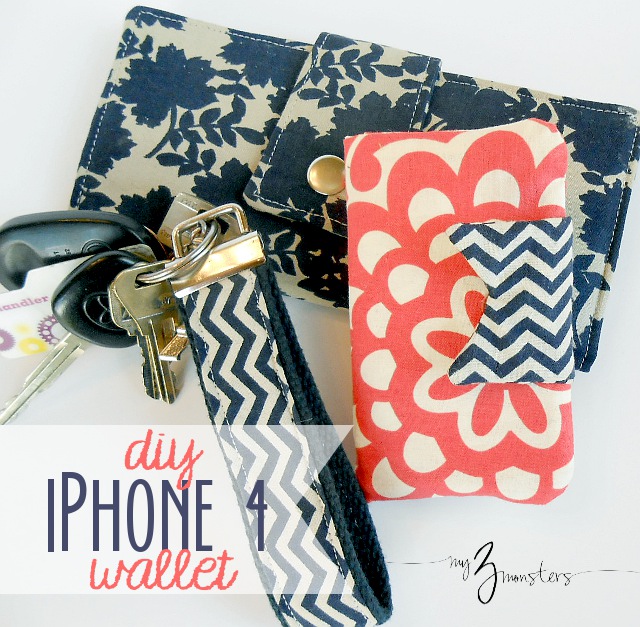 iPhone wallet - 6 Must Sew Things for 21st Century Girl (Free Sewing Patterns)