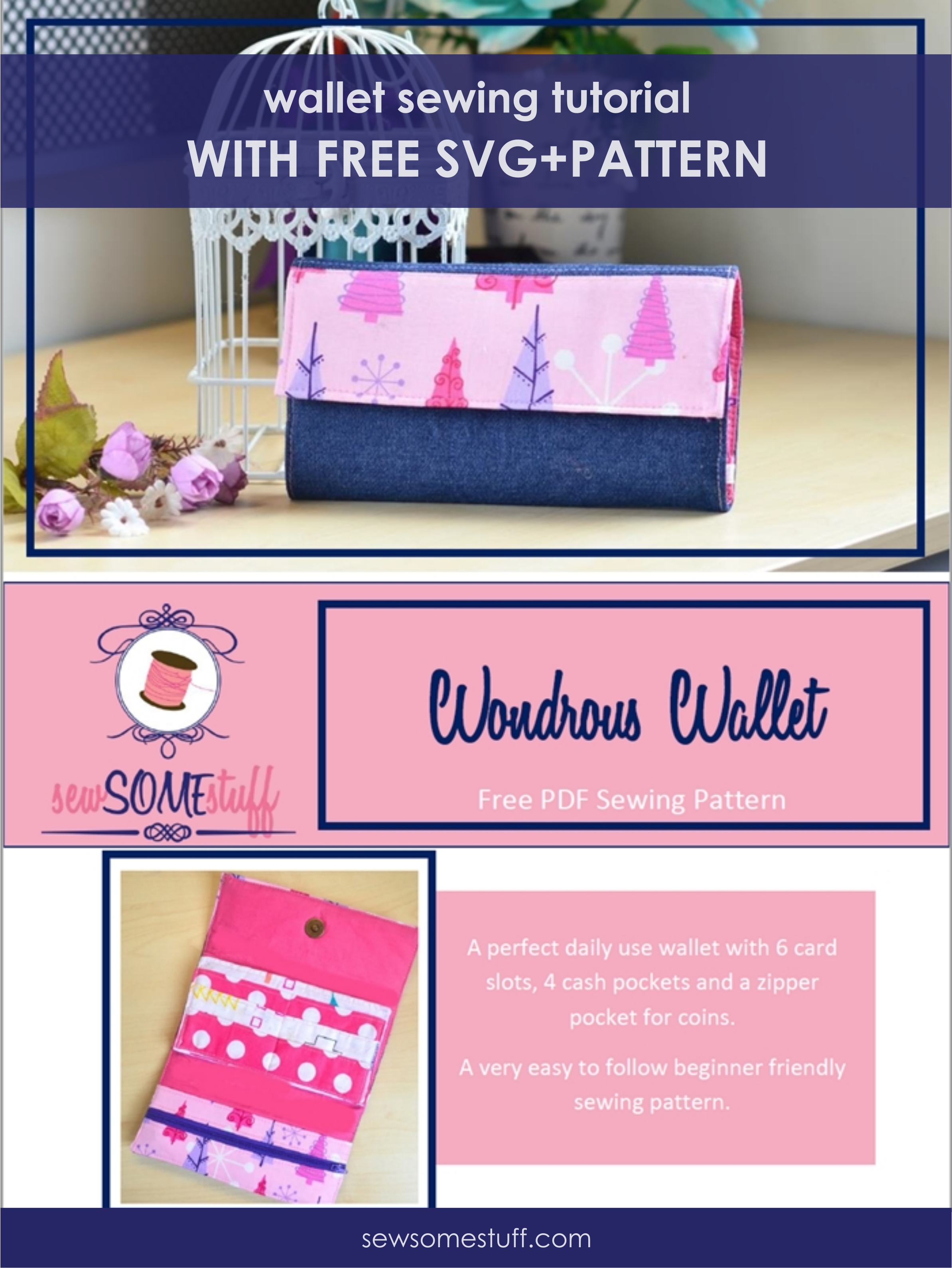 Little Sewing Buddy PDF Pattern Download: Organizer Zipper Bag for