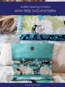 In this post, I'm sharing a free wallet pattern, bi-fold wallet pattern, cricut maker sewing projects, how to sew a wallet out of fabric, wondrous wallet, homemade wallet