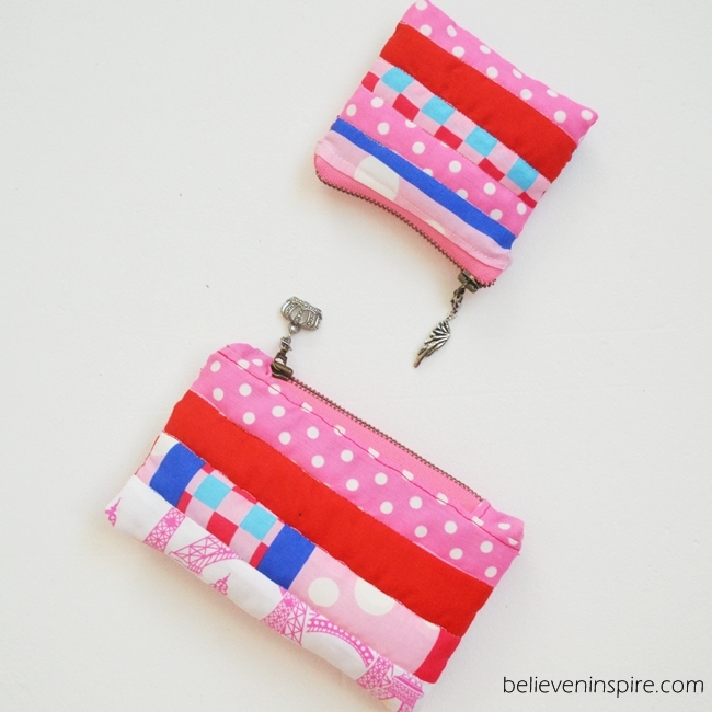 Quilted mini pouch sewing tutorial on Sew Some Stuff1