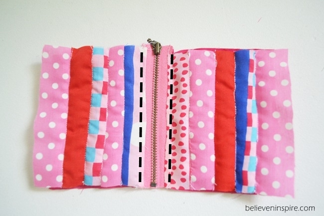 Quilted mini pouch sewing tutorial on Sew Some Stuff13