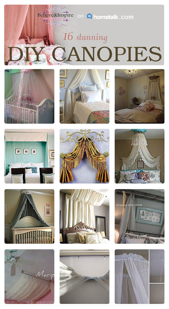 16 DIY Canopies To Make. Canopies add such a charming and cozy look to the room. But it doesn't mean you have to spend tonnes of dollars on them. In this round-up you can find 16 DIY canopies for affordable price. Check out now.