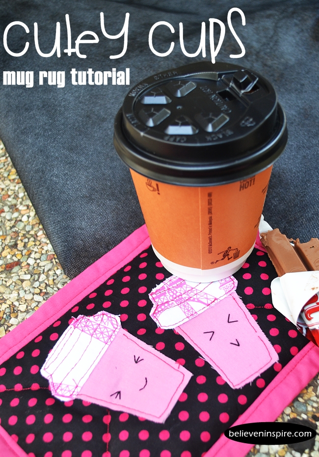 Cutey Cups Mug Rug Tutorial (Homemade Gifts)