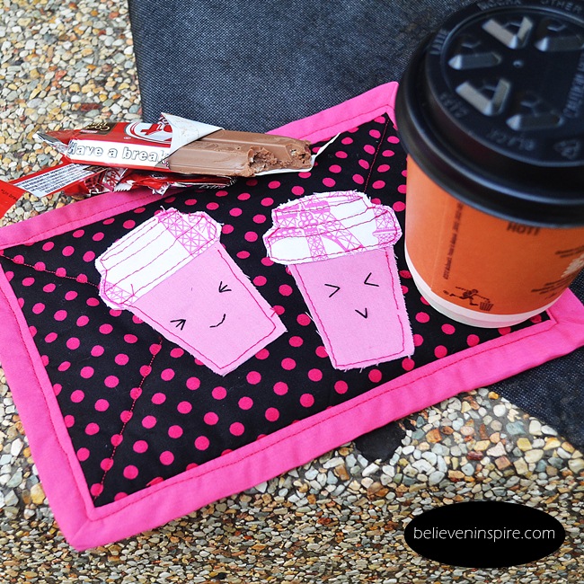 Cutesy Cups Mug Rug Tutorial (Homemade Gifts)