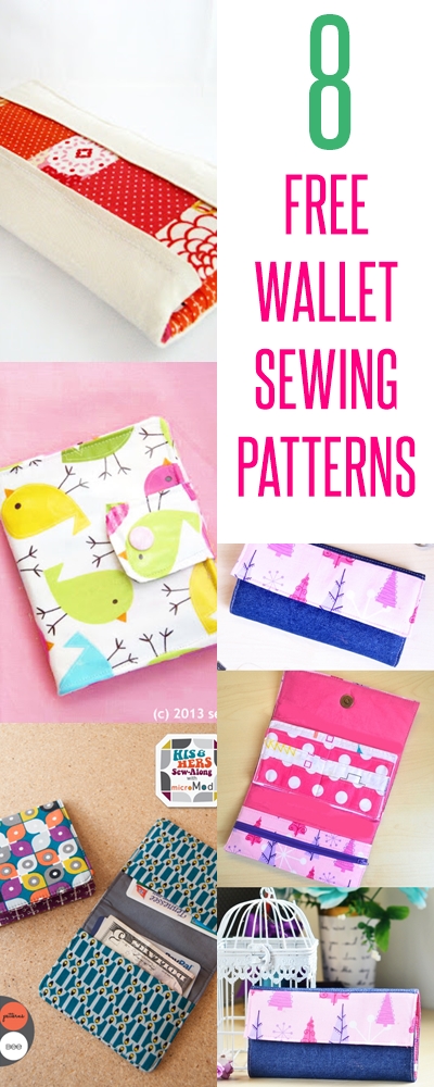 15+ Free Wallet Sewing Patterns To Sew For Men, Women And Kids ⋆ Hello  Sewing