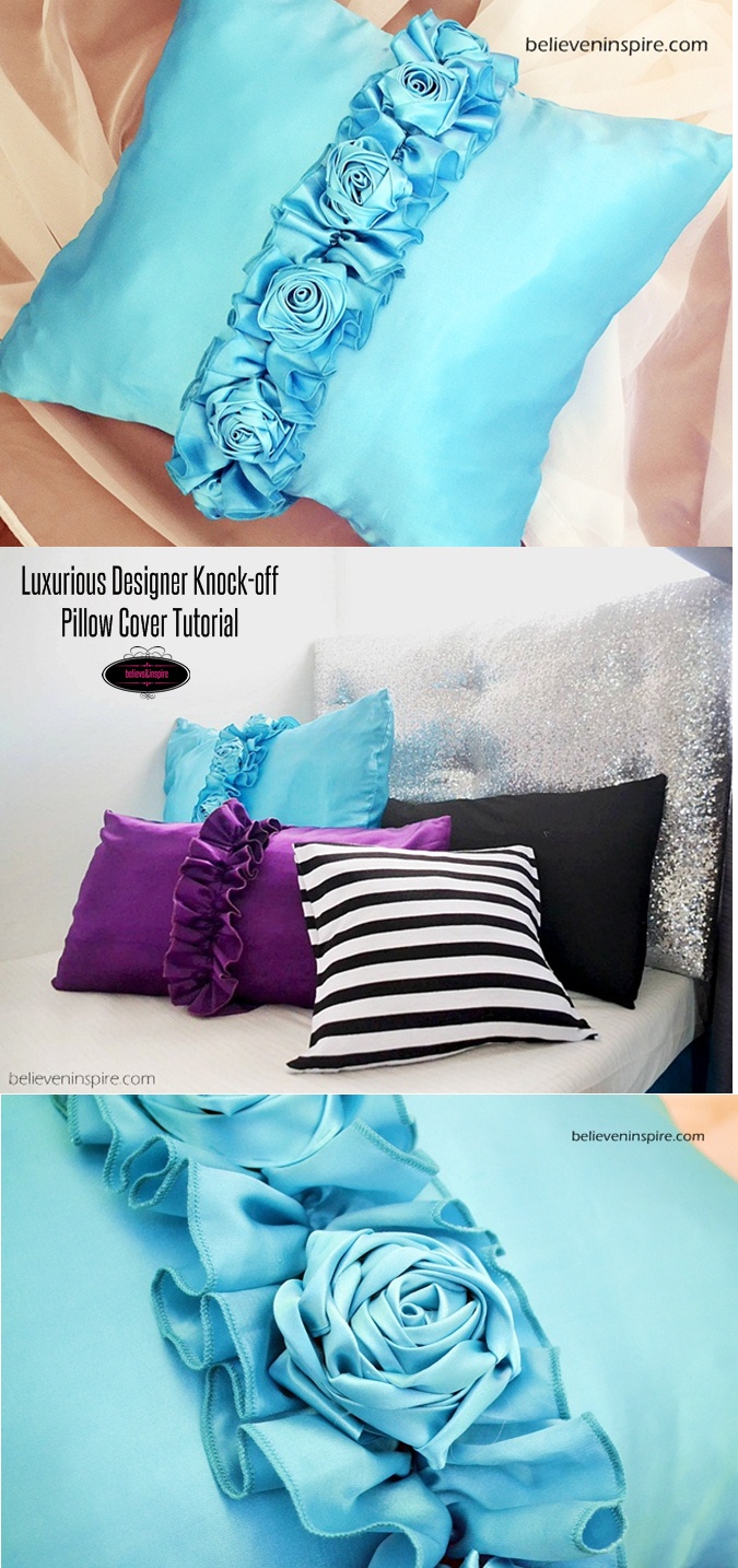 Luxurious Designer Knock-off Pillow Cover Tutorial