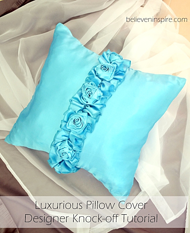 Luxurious silk pillowcase  designer knock off tutorial