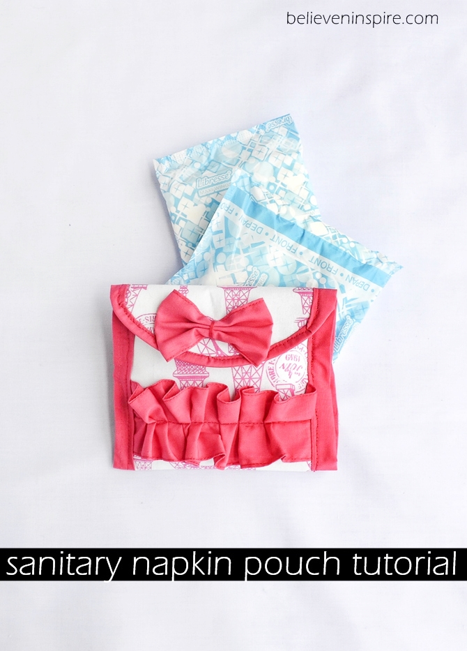 DIY Sanitary Pad Pouch, How to sew Pad Case, Easy sew tutorial