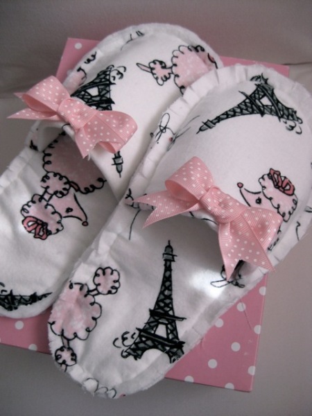 French slippers free sewing pattern