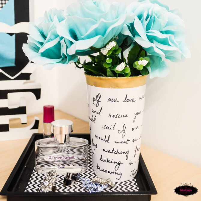 Kate spade DIY flower vase on believeninspire.com cgblog