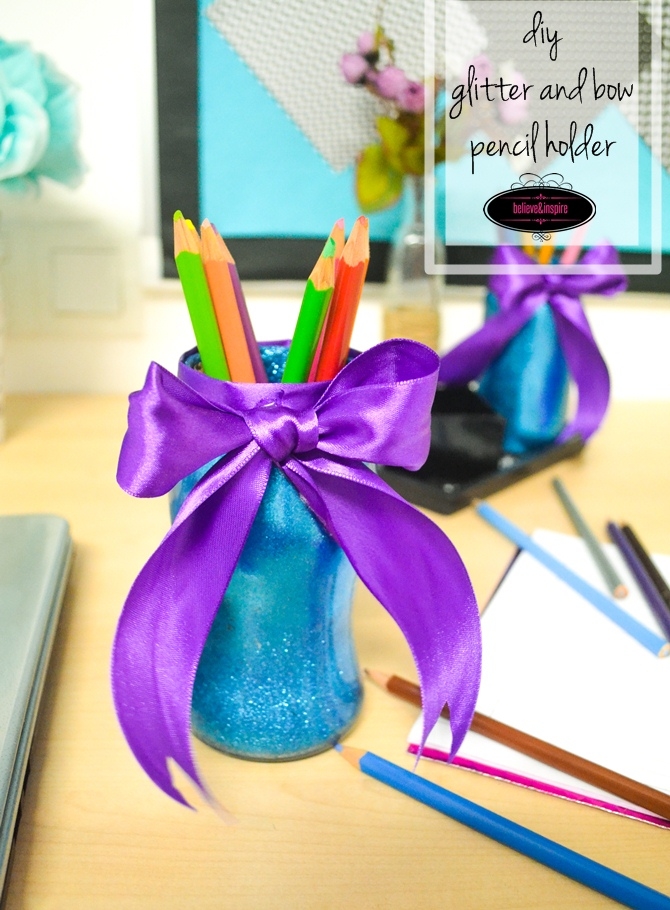 Pencil Holders from Old Jam Jars on believeninspire.com5