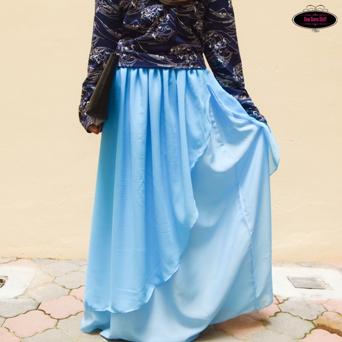 Enchanted Layered Chiffon Maxi Skirt Tutorial3