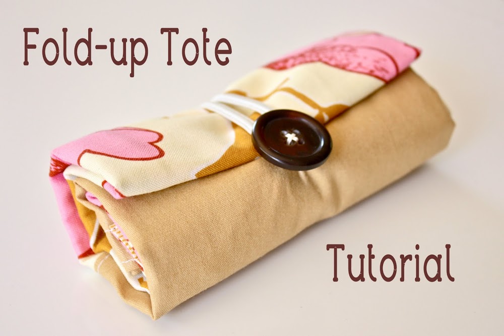 Fold up market tote tutorial