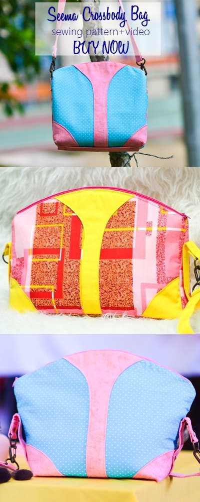 This is SUCH a beautiful crossbody bag sewing pattern perfect for any woman! Comes with an outside and inside zipper pocket as well as video sewing tutorial which makes it perfect bag sewing pattern for beginners. BUY AND MAKE IT NOW!
