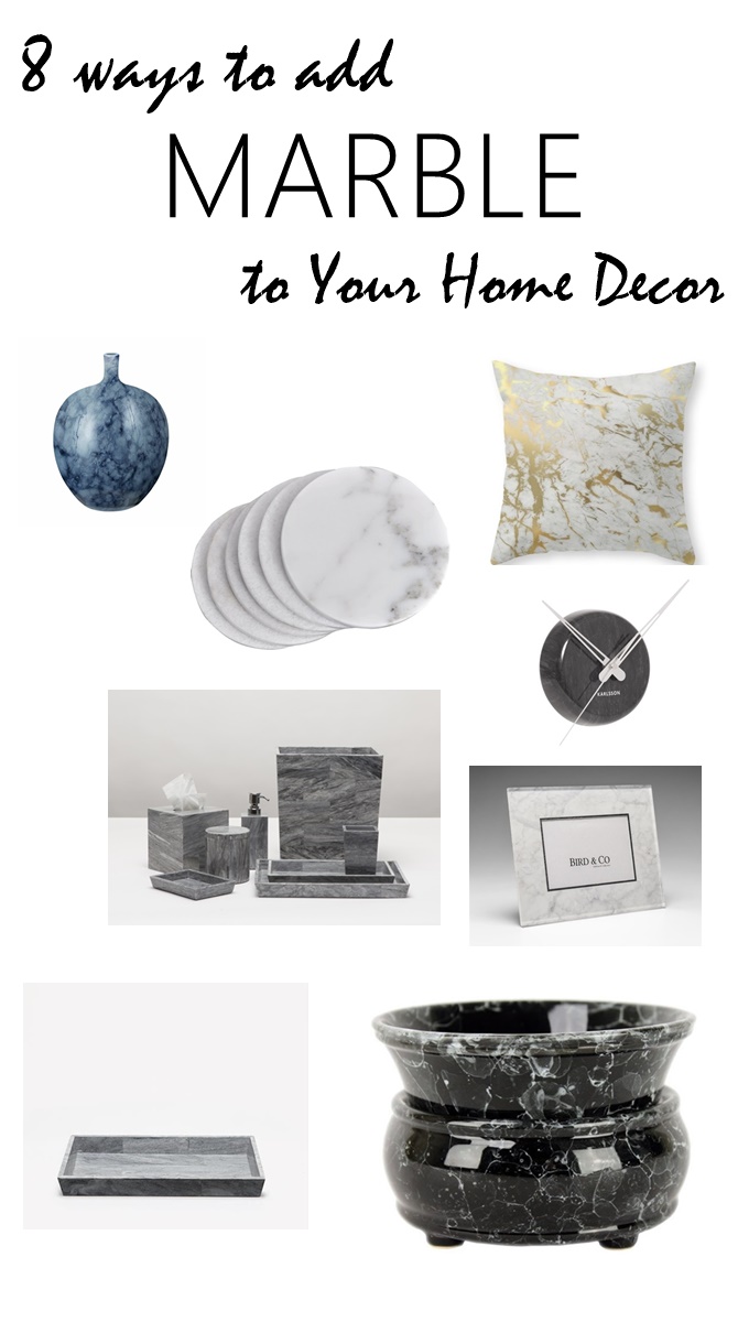 8 simple ways to add marble to your home decor