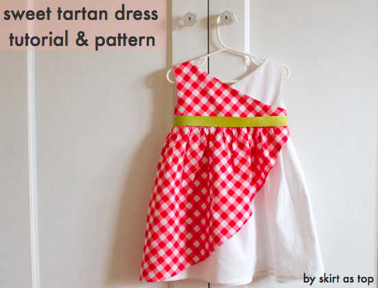 SWEET TARTAN DRESS TUTORIAL AND PATTERN