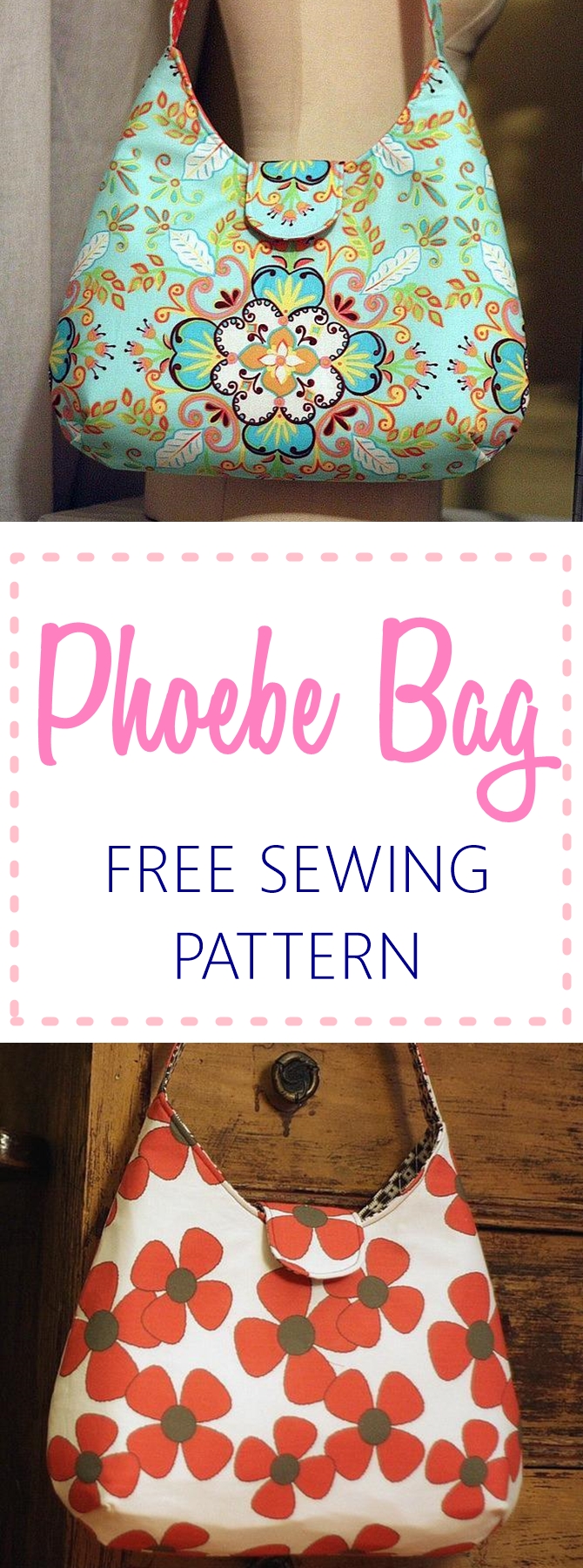 Phoebe bag free sewing pattern - perfect for beginners