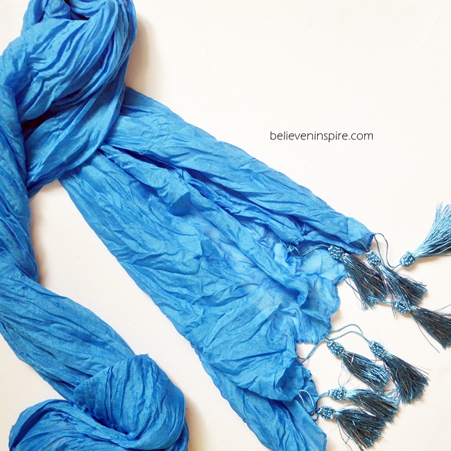 DIY Tassel Scarf