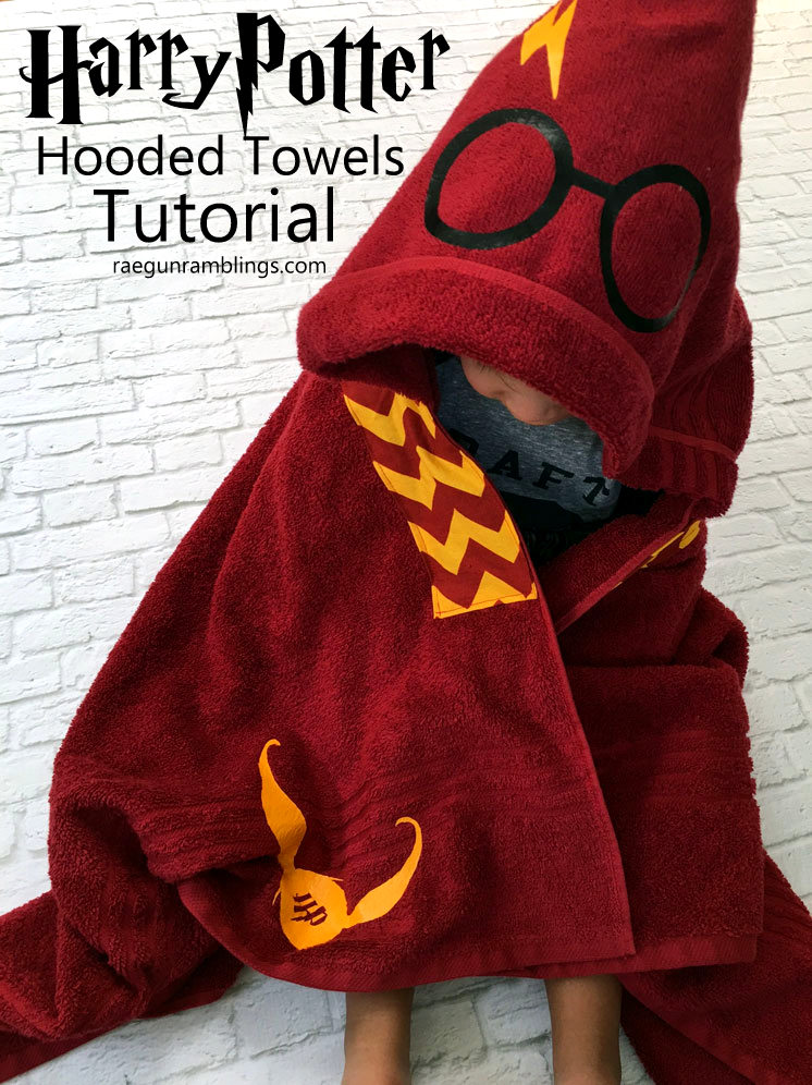 Harry potter hooded towel tutorial