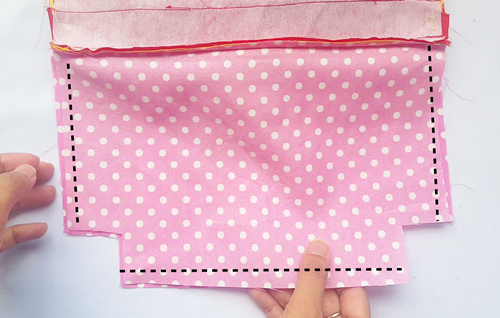 Ombre ruffle pouch sewing tutorial73