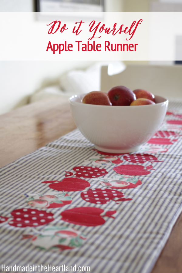 How to Sew a Quilted Apple Table Runner?