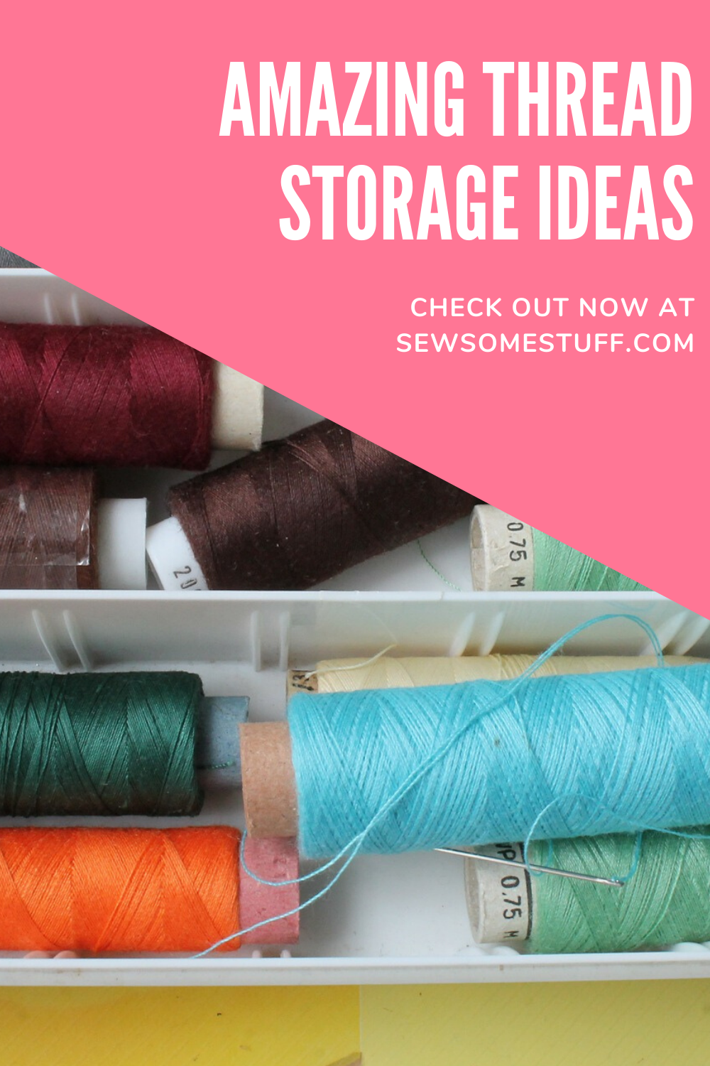 Beautiful Thread Cone Storage  Sewing room organization, Thread